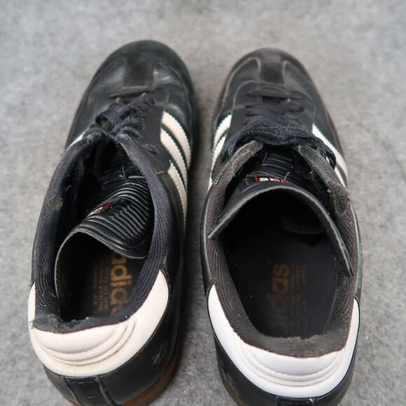 Adidas Shoes Mens 9.5 Samba Sneaker Leather Lifestyle Black White Casual Trainer - Picture 16 of 16